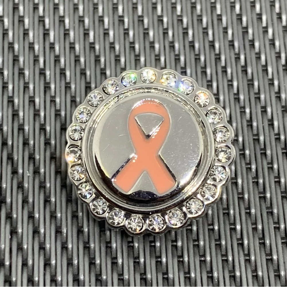 💗Breast Cancer Ribbon - Ginger Snaps & Co. Snap Button Charm